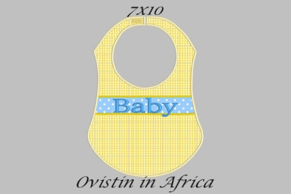 Yellow Cute Adorable Baby Bib Small